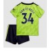 Billige Manchester United Donny van de Beek #34 Tredjetrøye Barn 2022-23 Kortermet (+ korte bukser)